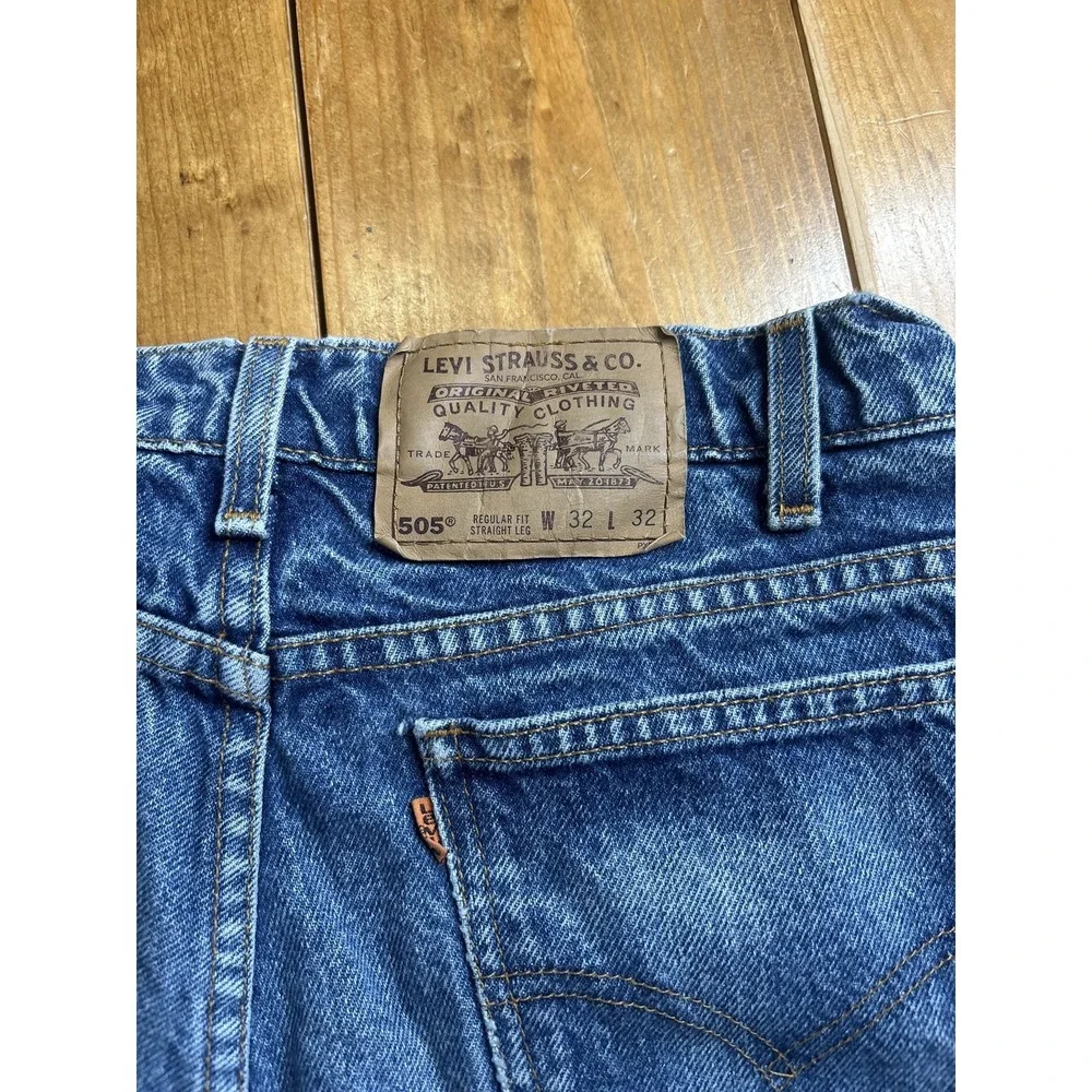 VTG 90'S Levi's 505 Jeans Men's W32 L32 Blue Denim